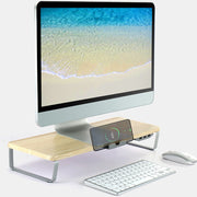 ErgoLift Desk Organizer with Wireless Charging – Computer Stand